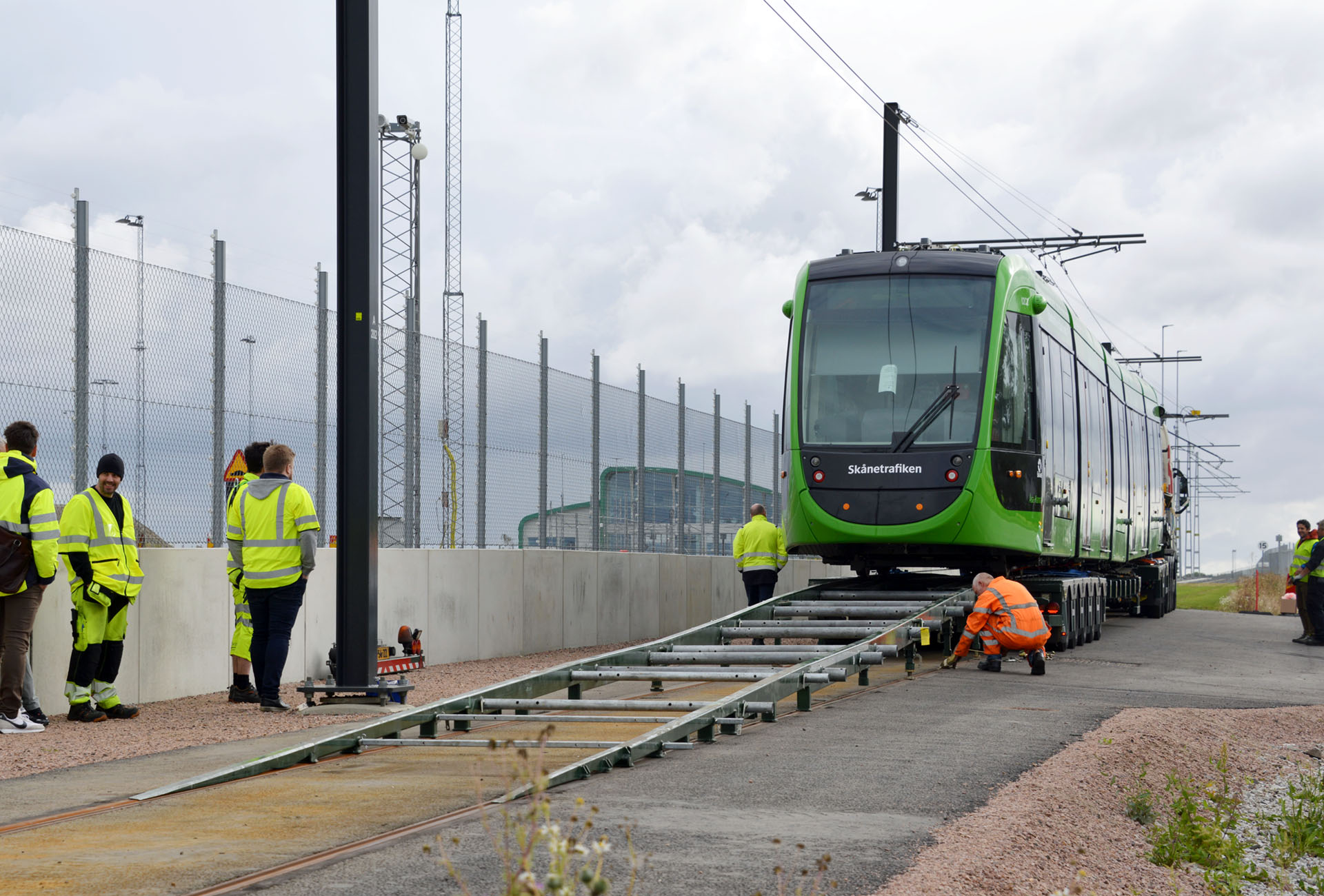 Första vagnarna på plats i Lund